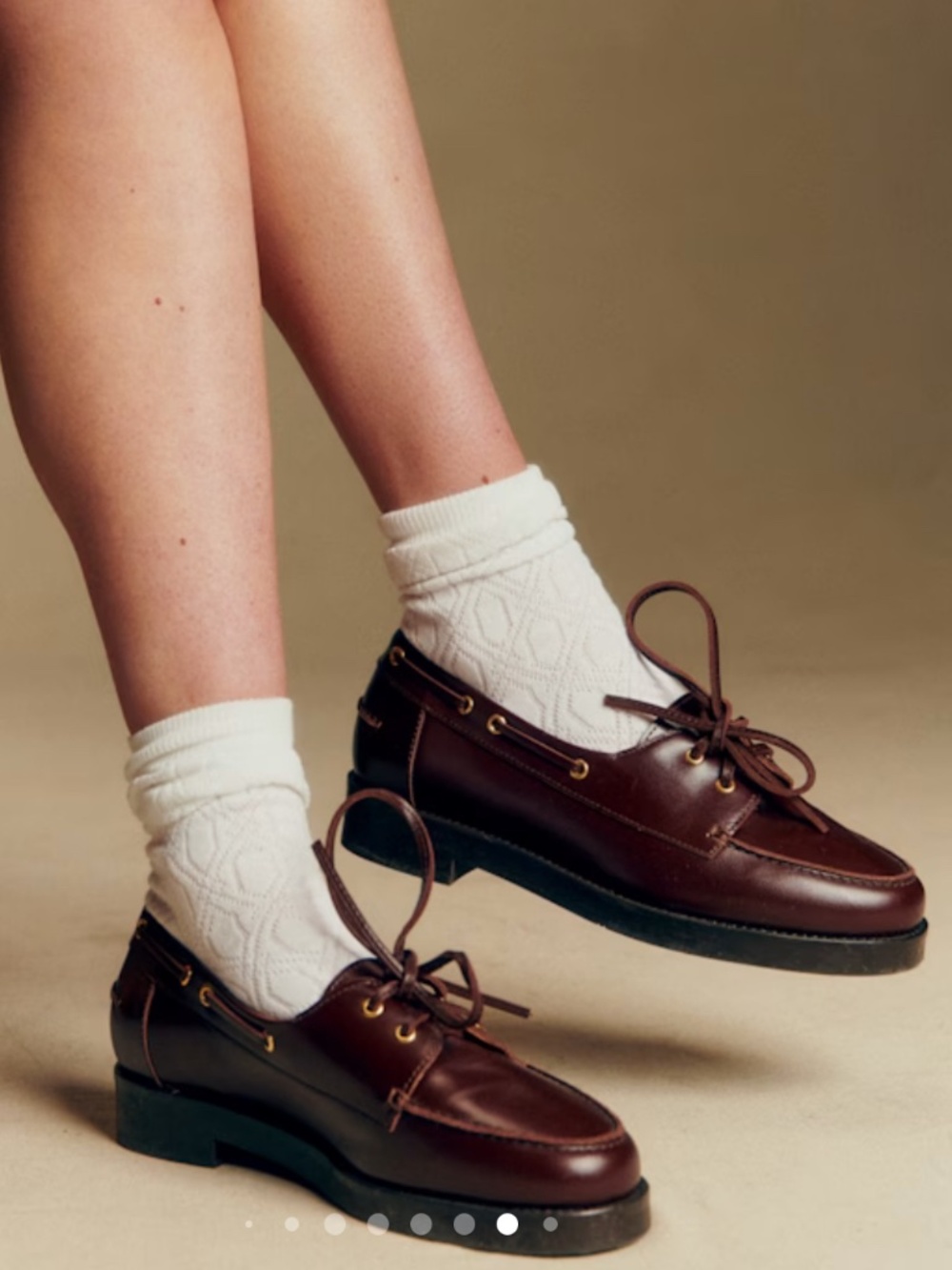Sezane Caroline loafers in Glassy Chocolate